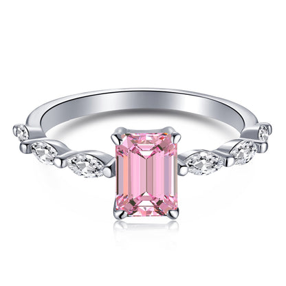 [Tonmkive Jewelry]1.0 Carat Dainty Resplendent Radiant Cut Daily Ring
