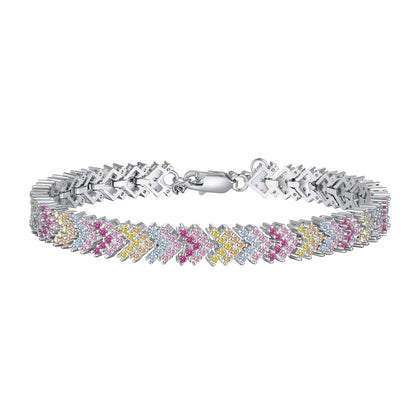 [Tonmkive Jewelry]Ornate Sparkling Round Cut Party Bracelet