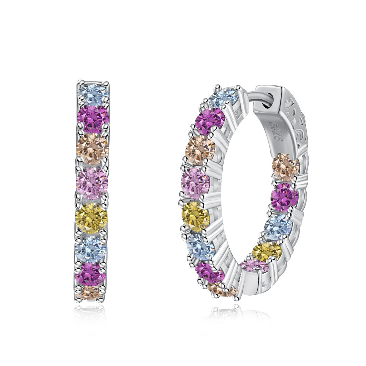 [Tonmkive Jewelry]Unique Round Cut Daily Earrings