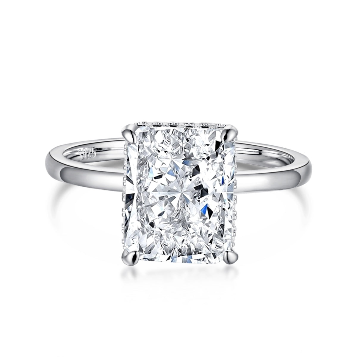[Tonmkive Jewelry]4.0 Carat Ornate Enchanting Radiand Cut Banquet Ring