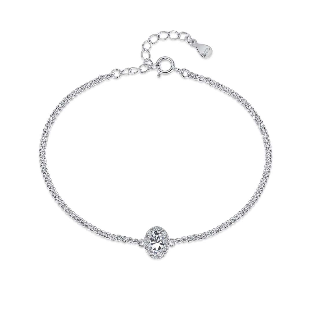 [Tonmkive Jewelry]Exquisite Oval Shape Bracelet