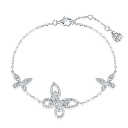 [Tonmkive Jewelry]Delicate Butterfly Pendant Bracelet