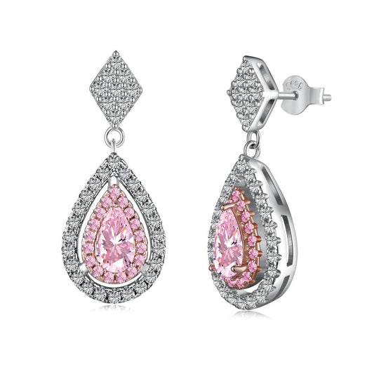 [Tonmkive Jewelry]Ornate Delicate Water Drop Shape Banquet Earrings