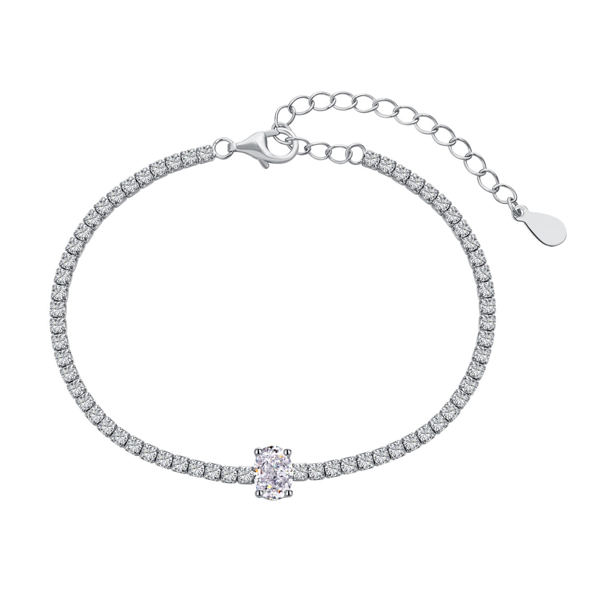 [Tonmkive Jewelry]0.75 Carat Exquisite Oval Cut Daily Bracelet