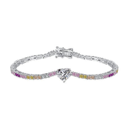 [Tonmkive Jewelry]Delicate Romantic Heart Shape Lover Bracelet