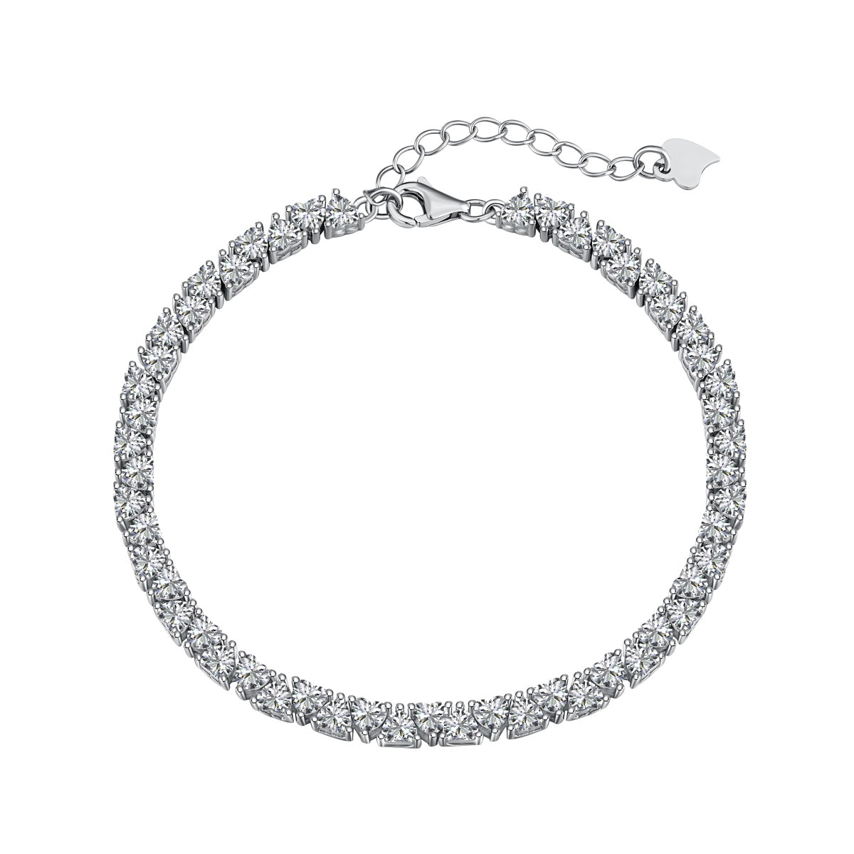 [Tonmkive Jewelry]Dazzling Romantic Heart Shape Lover Bracelet