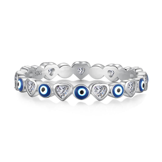 [Tonmkive Jewelry]Radiant Colorful Round Shape Daily Ring