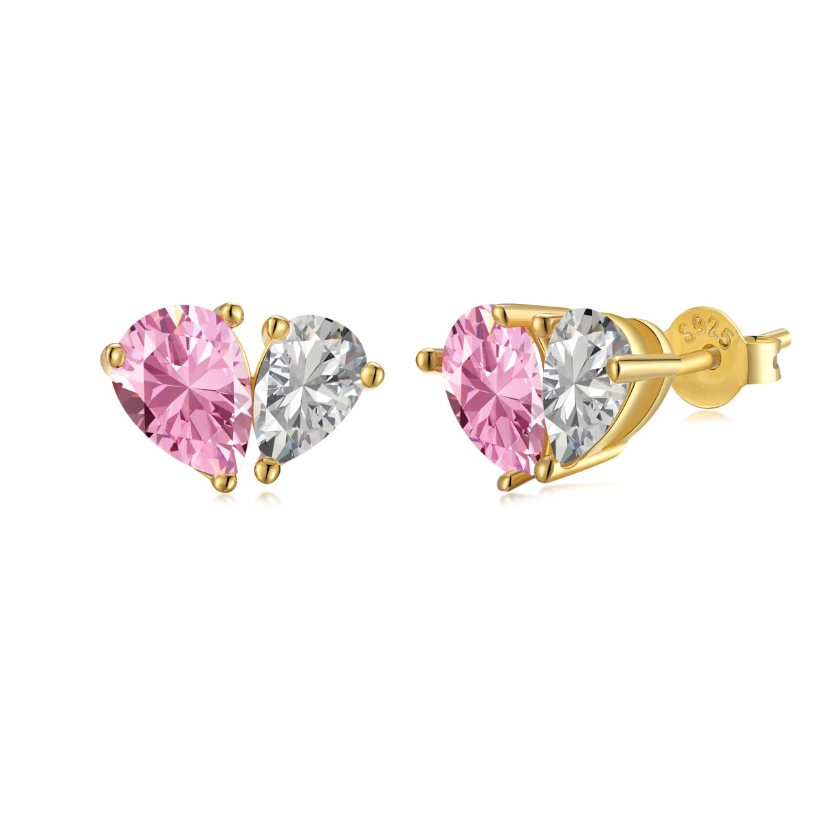 [Tonmkive Jewelry]Dazzling Elegant Heart Cut Lover Earrings