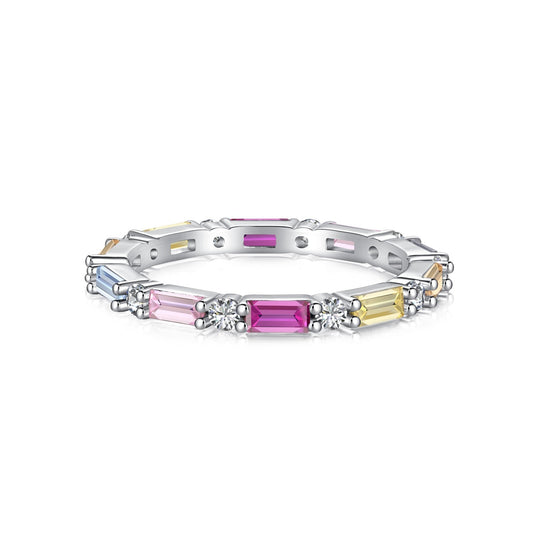 [Tonmkive Jewelry]Lively In Shades Elegant Radiant Cut Daily Ring