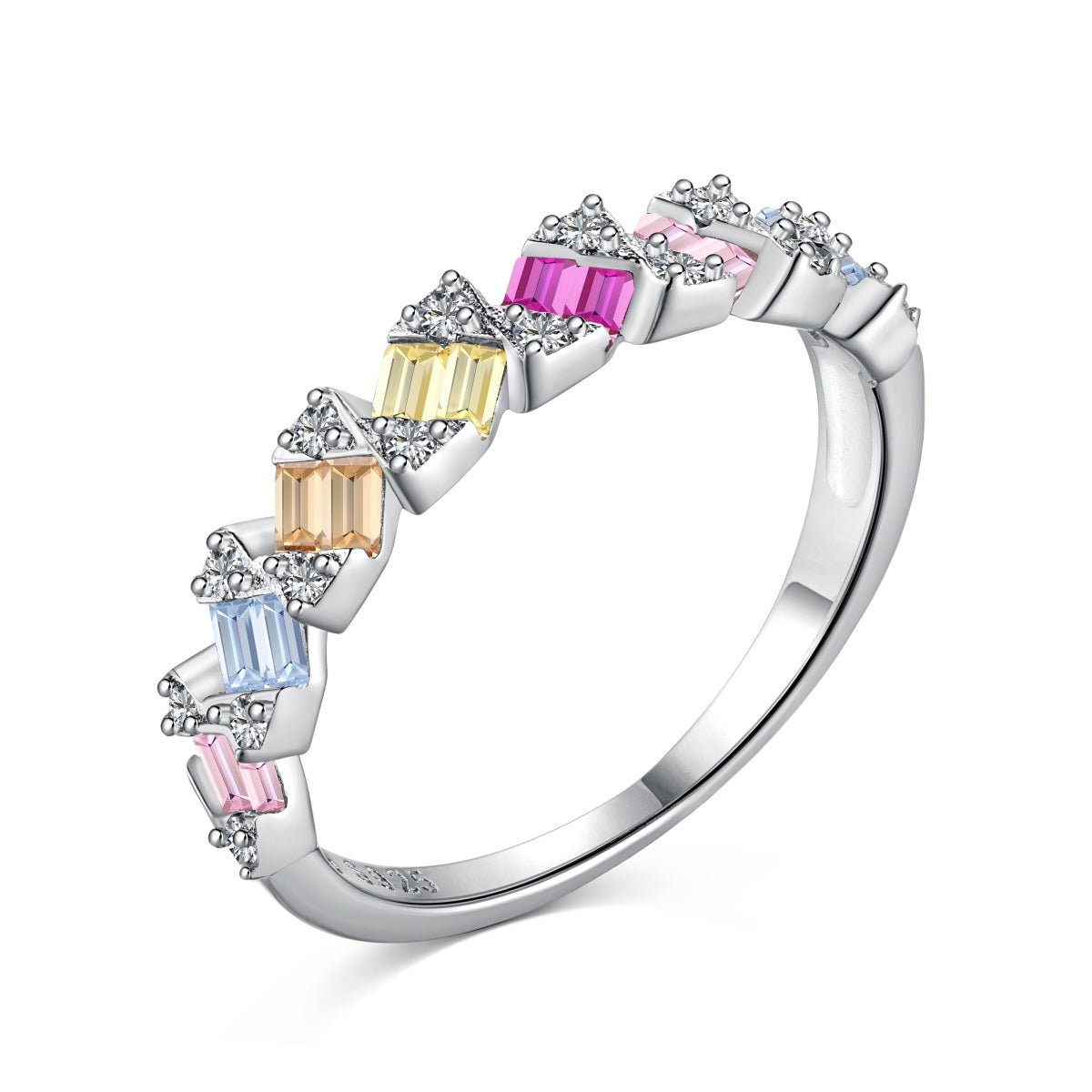 [Tonmkive Jewelry]Delicate Vibrant Emerald Cut Daily Ring