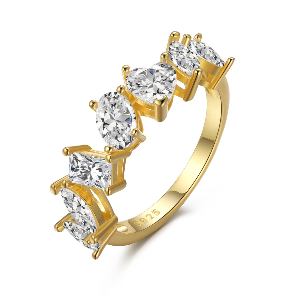 [Tonmkive Jewelry]Delicate Multi Cut Ring