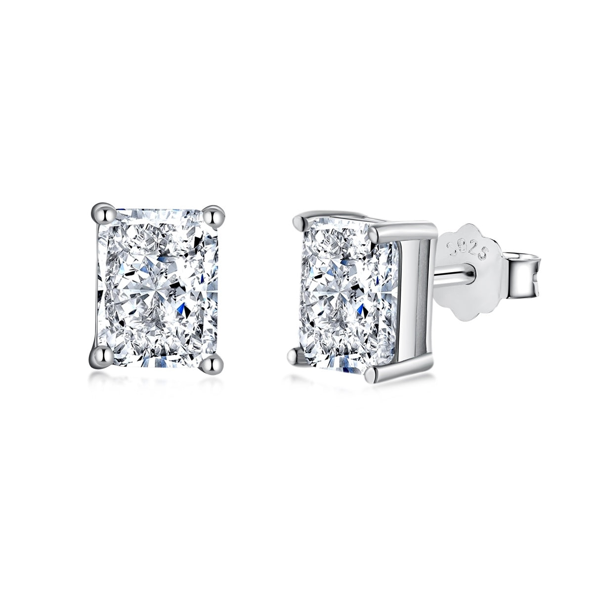 [Tonmkive Jewelry]Radiant Luxurious Princess Cut Daily Earrings