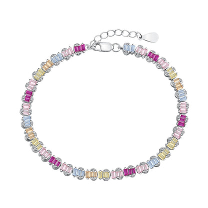 [Tonmkive Jewelry]Delicate Colorful Emerald Cut Party Bracelet