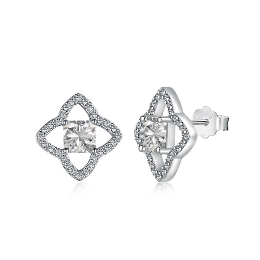 [Tonmkive Jewelry]Elegant Star Shape Princess Cut Daily Earrings