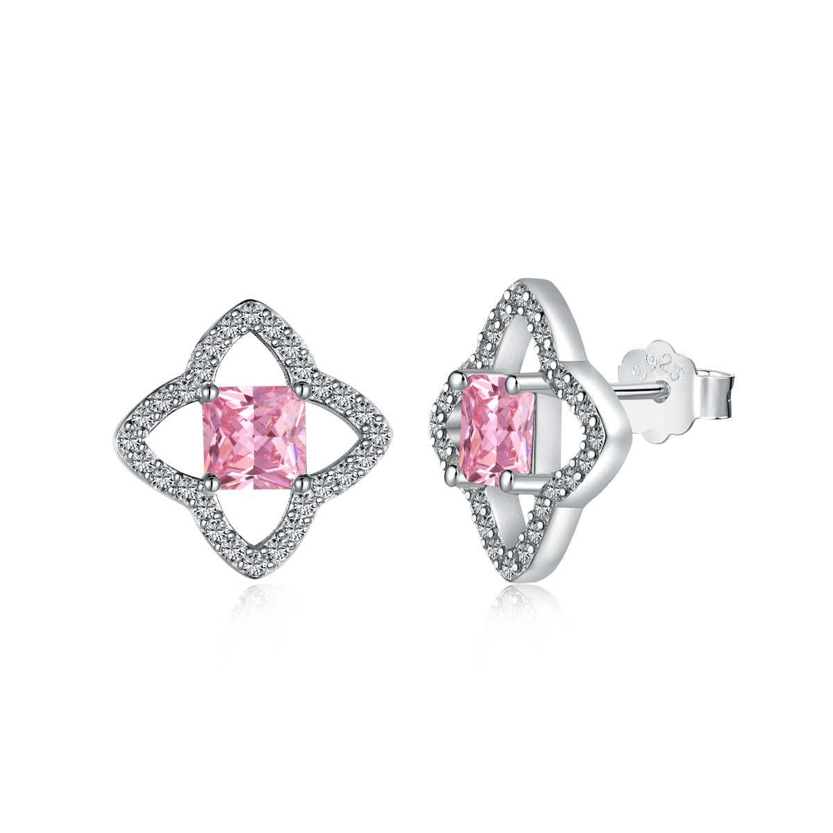 [Tonmkive Jewelry]Elegant Star Shape Princess Cut Daily Earrings