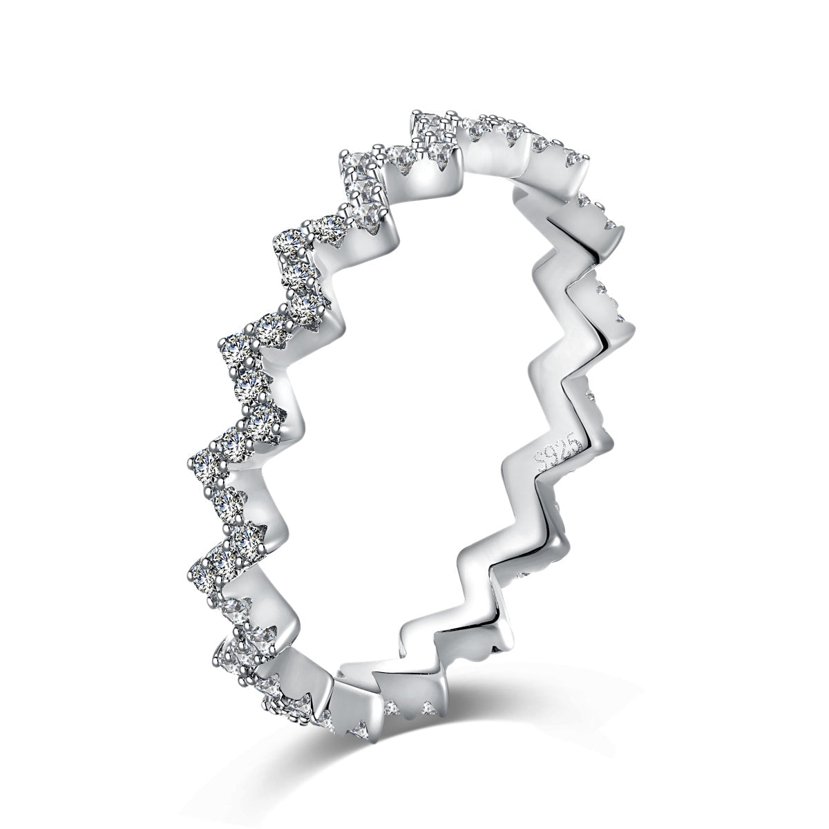 [Tonmkive Jewelry]Delicate Enchanting Wave Shape Daily Ring