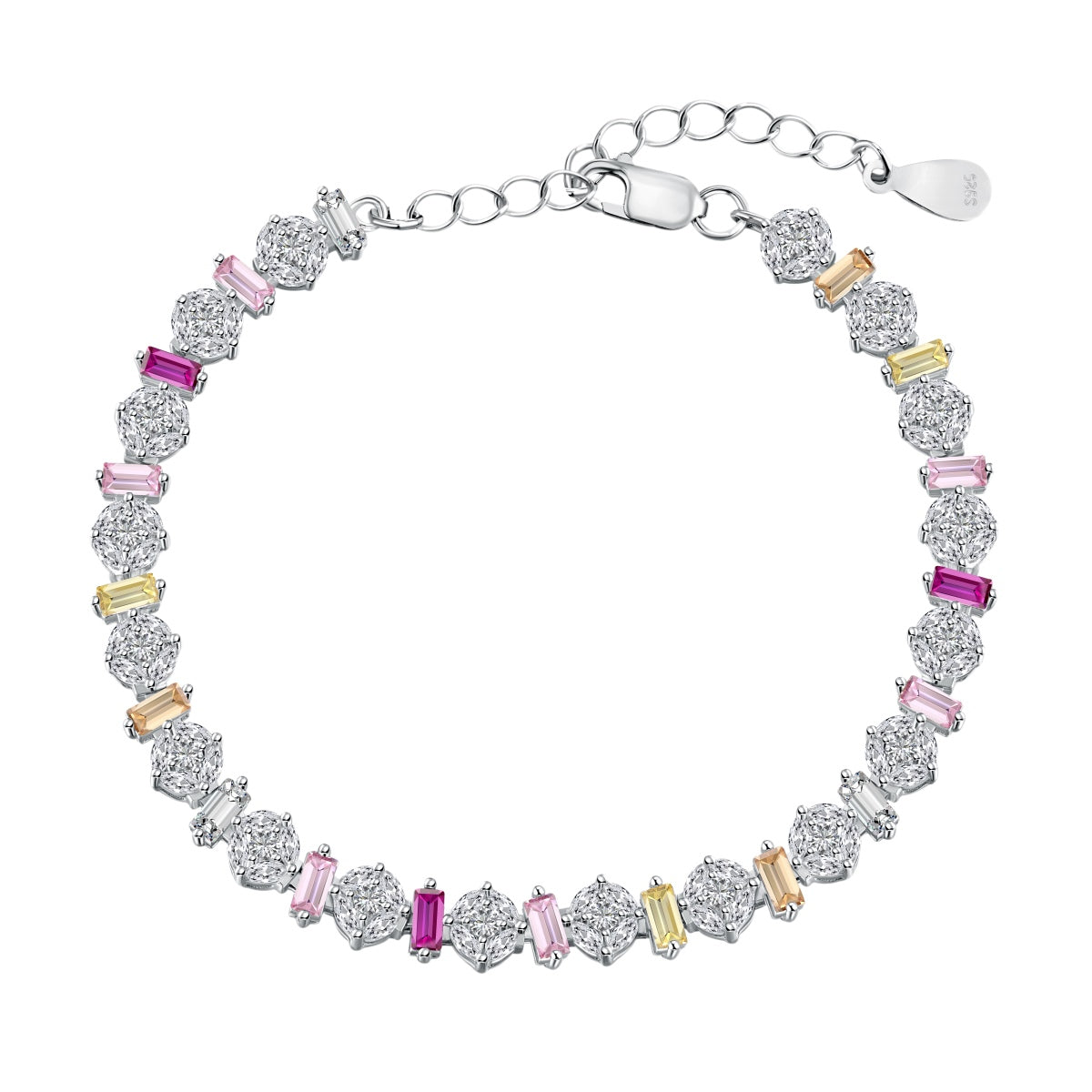 [Tonmkive Jewelry]Radiant Colorful Round Shape Daily Bracelet