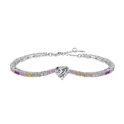 [Tonmkive Jewelry]Delicate Romantic Heart Shape Lover Bracelet