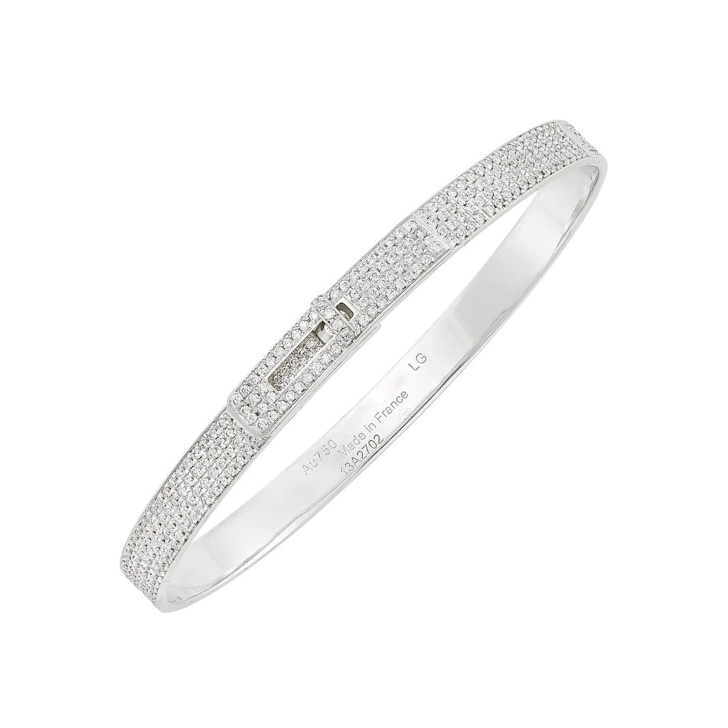 [Liorra]HM KELLY BRACELET IN SILVER AND FULL PAVE DIAMOND