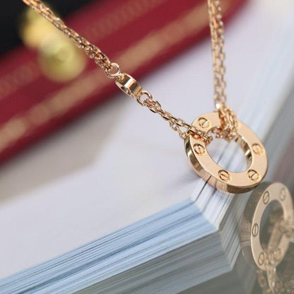 [Liorra]LOVE NECKLACE ADJUSTABLE Liorra GOLD 2 DIAMOND