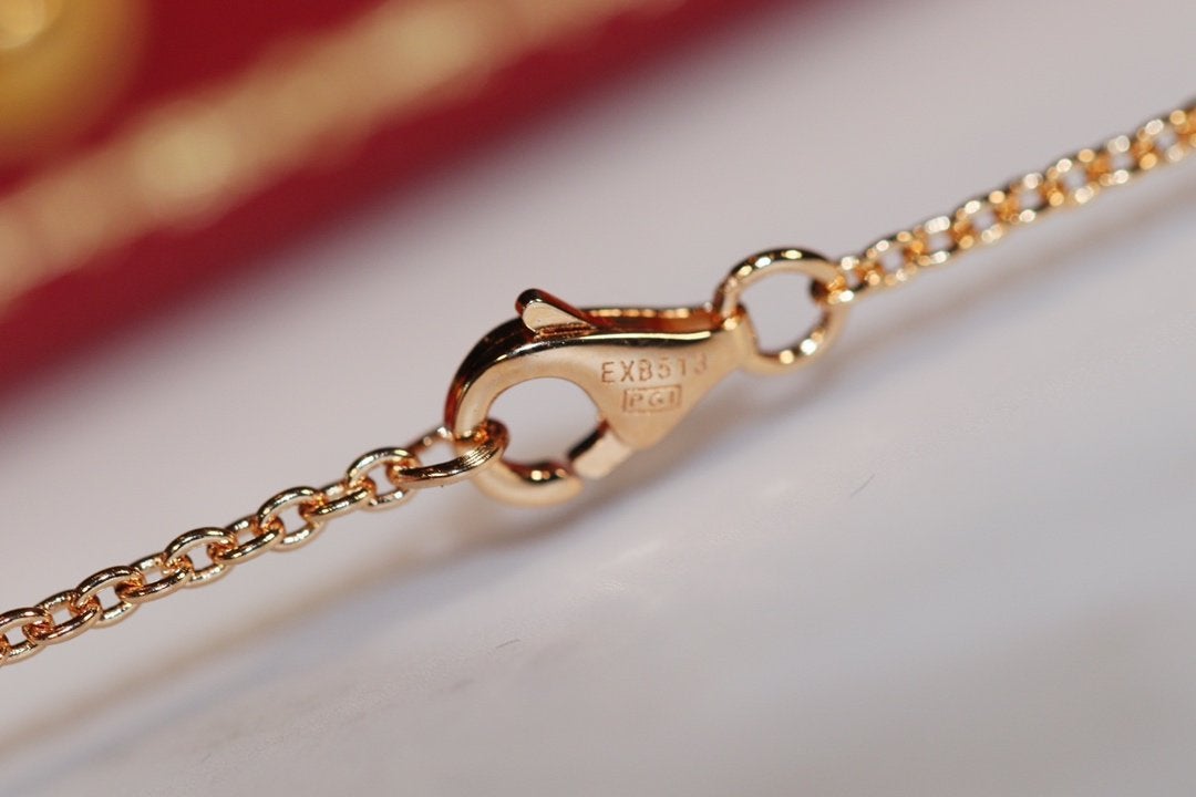 [Liorra]LOVE NECKLACE PINK GOLD AND SILVER