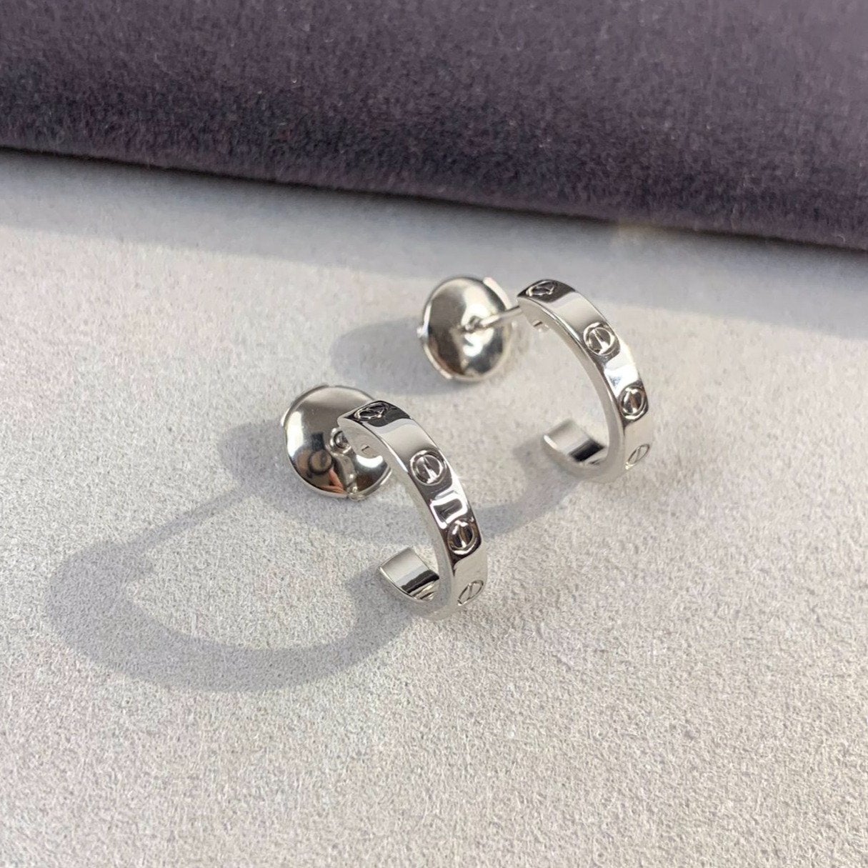 [Liorra]LOVE EARRINGS 2.65MM SILVER