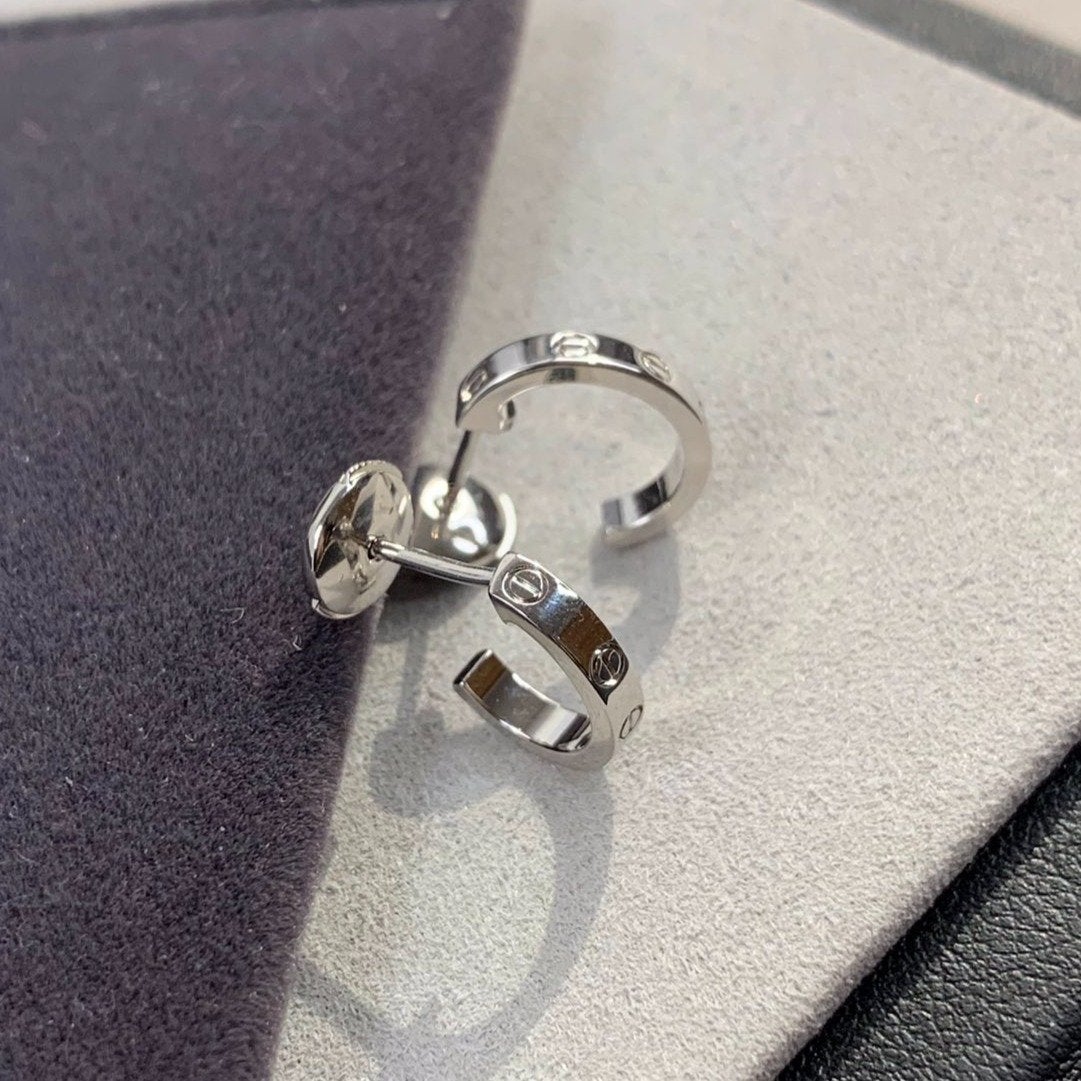 [Liorra]LOVE EARRINGS 2.65MM SILVER