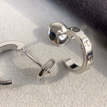 [Liorra]LOVE EARRINGS 2.65MM SILVER