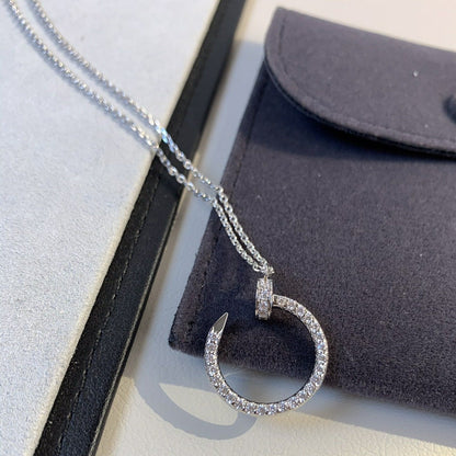 [Liorra]JUSTE NECKLACE SILVER DIAMONDS