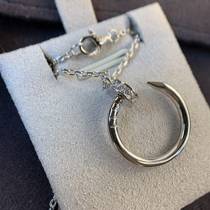 [Liorra]JUSTE NECKLACE SILVER DIAMONDS