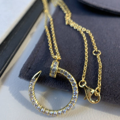 [Liorra]JUSTE NECKLACE GOLD DIAMONDS