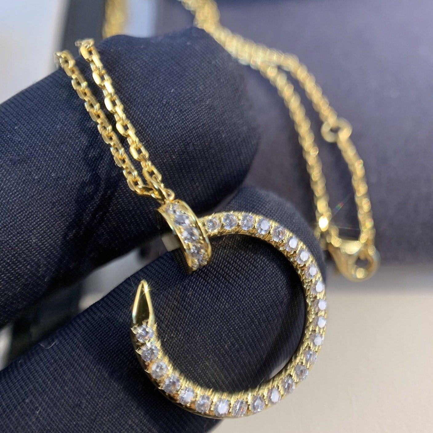 [Liorra]JUSTE NECKLACE GOLD DIAMONDS