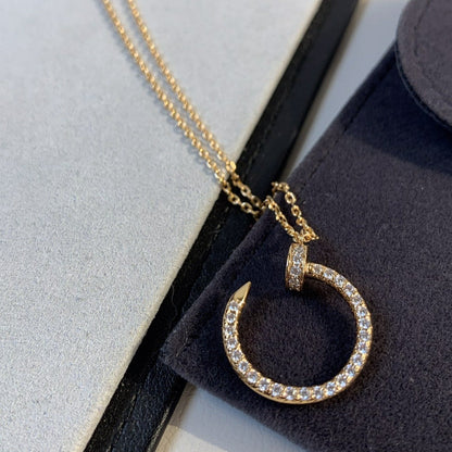 [Liorra]JUSTE NECKLACE PINK GOLD DIAMONDS