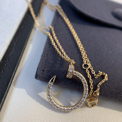 [Liorra]JUSTE NECKLACE PINK GOLD DIAMONDS