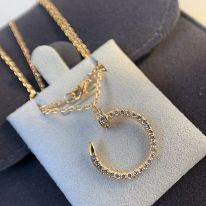 [Liorra]JUSTE NECKLACE PINK GOLD DIAMONDS