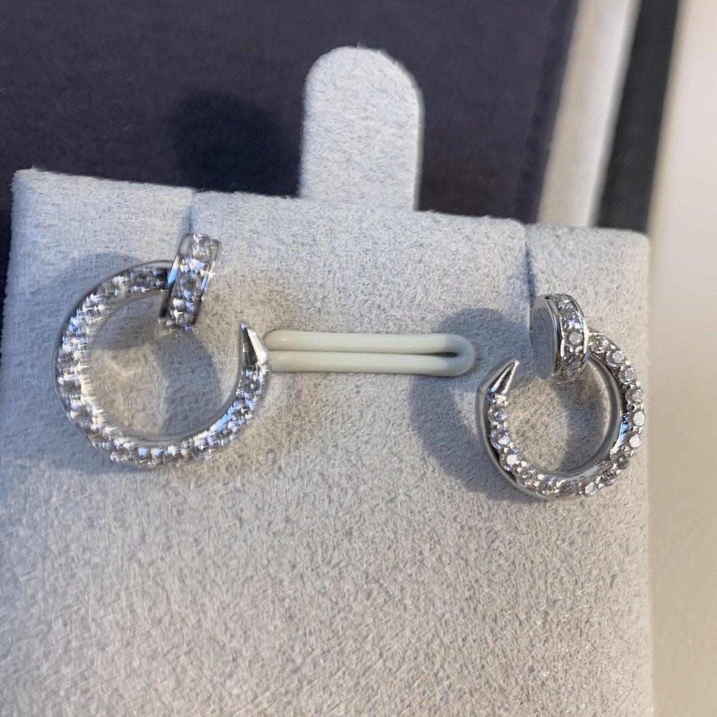 [Liorra]JUSTE EARRINGS SILVER DIAMONDS