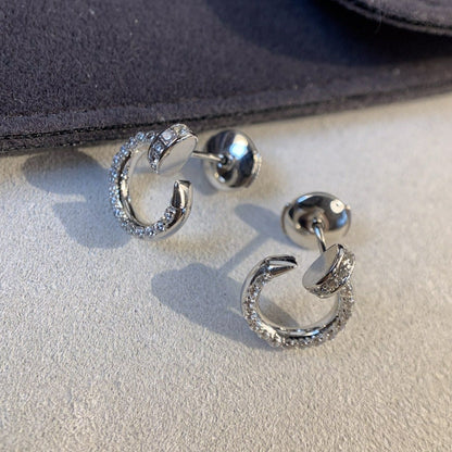 [Liorra]JUSTE EARRINGS SILVER DIAMONDS