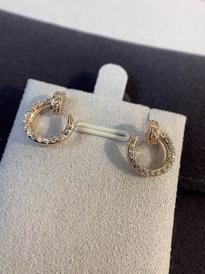 [Liorra]JUSTE EARRINGS GOLD DIAMONDS