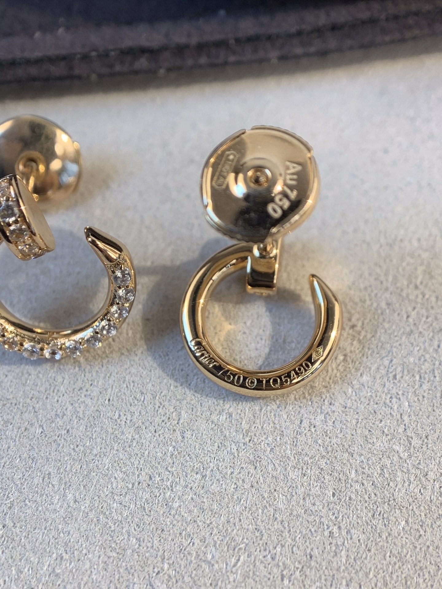 [Liorra]JUSTE EARRINGS GOLD DIAMONDS