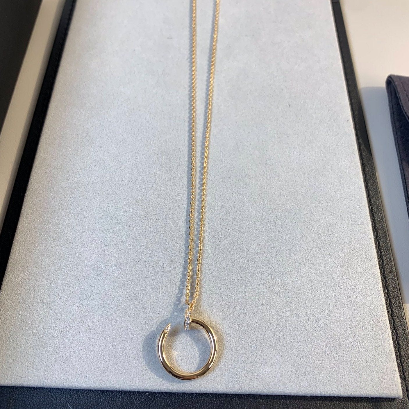[Liorra]JUSTE NECKLACE PINK GOLD