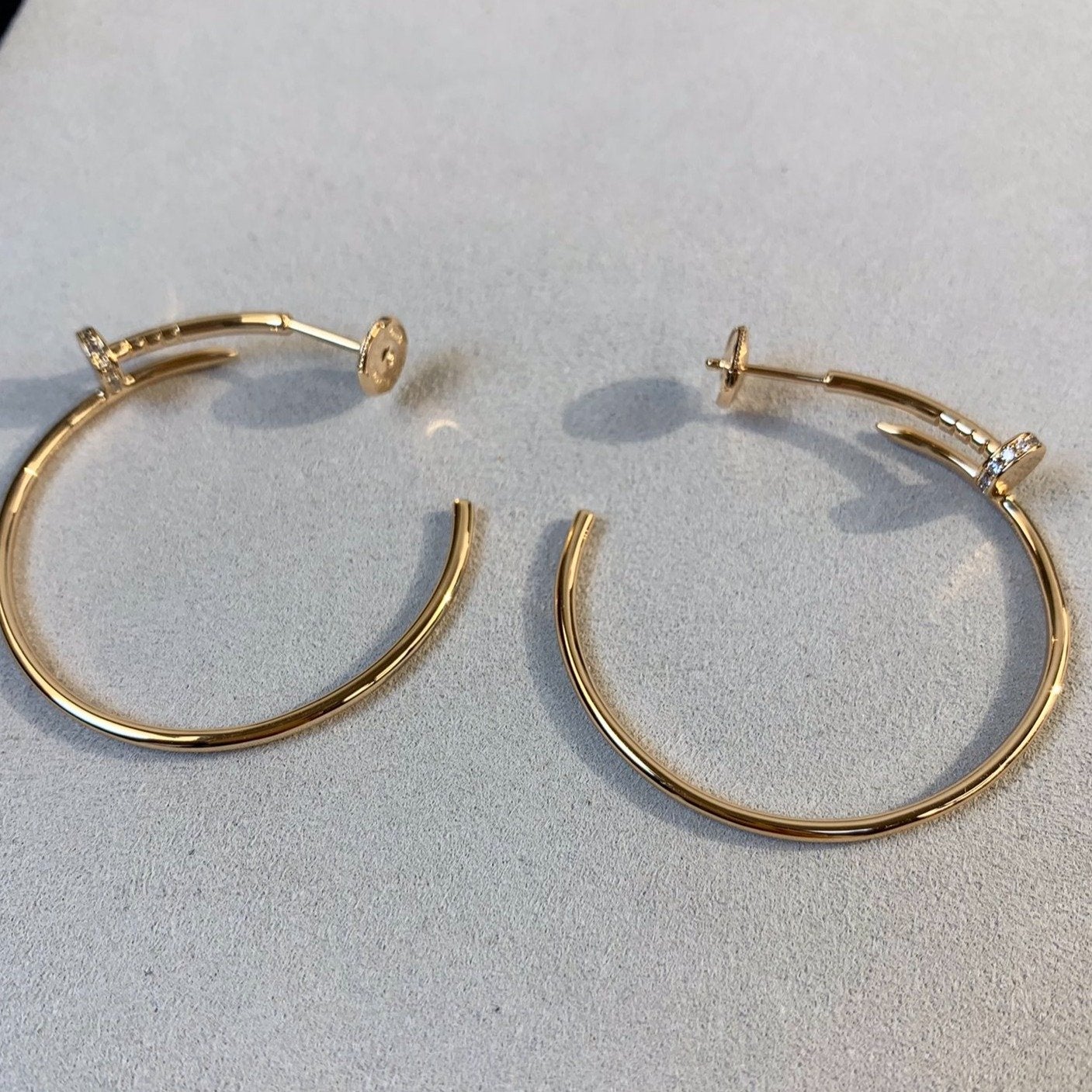 [Liorra]JUSTE EARRINGS GOLD DIAMONDS 1.8MM