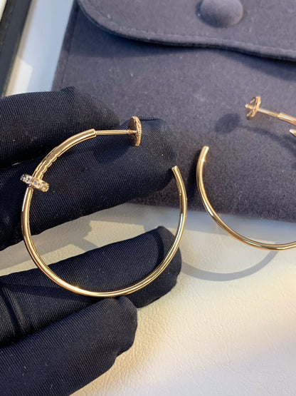 [Liorra]JUSTE EARRINGS GOLD DIAMONDS 1.8MM
