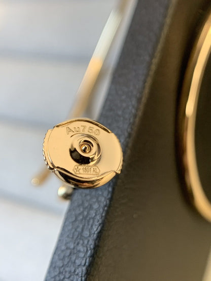 [Liorra]JUSTE EARRINGS GOLD DIAMONDS 1.8MM