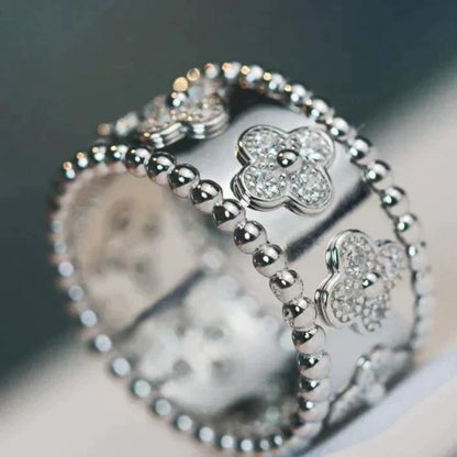 [Liorra]CLOVER KALEIDOSCOPE RING 10MM
