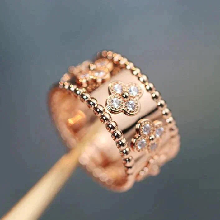 [Liorra]CLOVER KALEIDOSCOPE RING 10MM