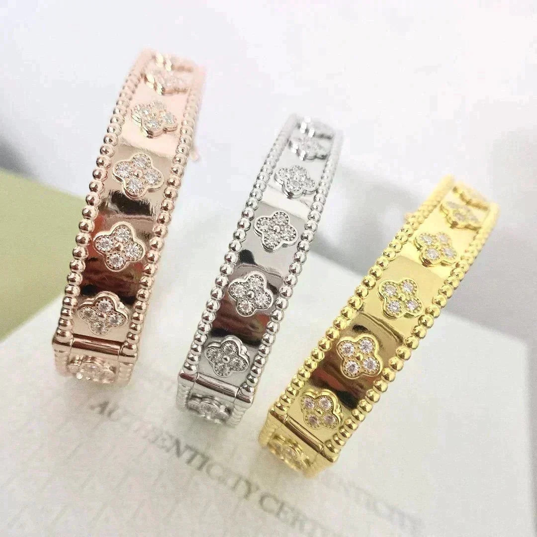 [Liorra]CLOVER BRACELET 8MM DIAMONDS