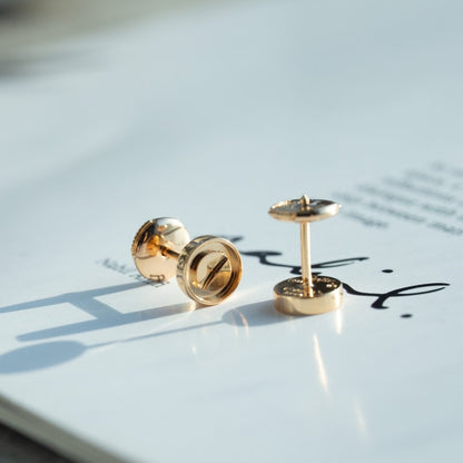 [Liorra]LOVE EARRINGS PINK GOLD 10MM