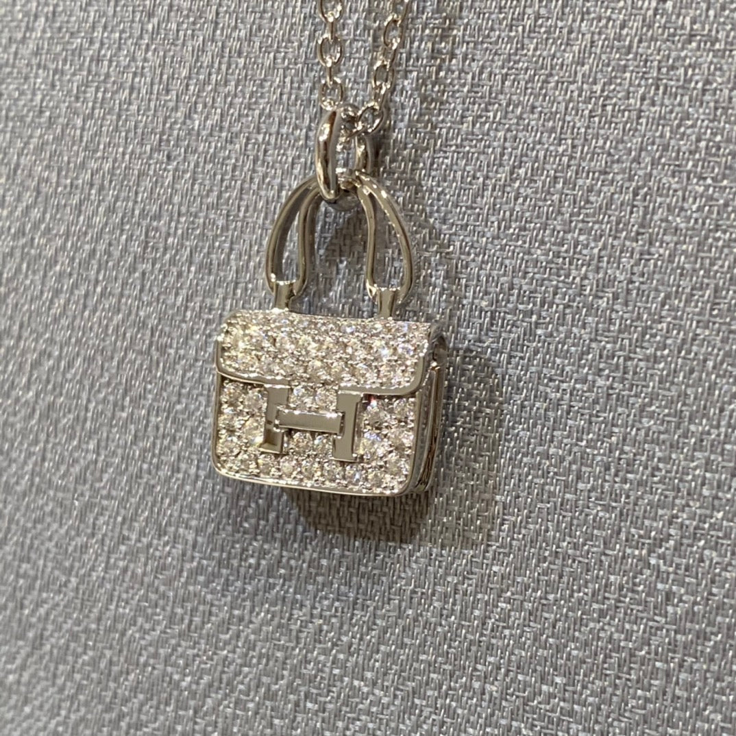 [Liorra]CONSTANCE PEDANT DIAMOND NECKLACE