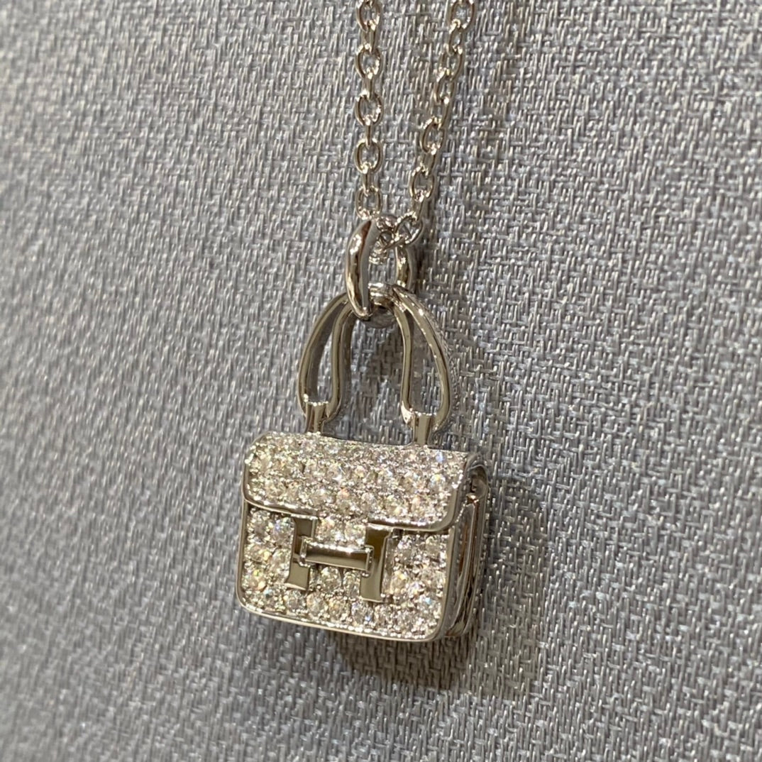 [Liorra]CONSTANCE PEDANT DIAMOND NECKLACE