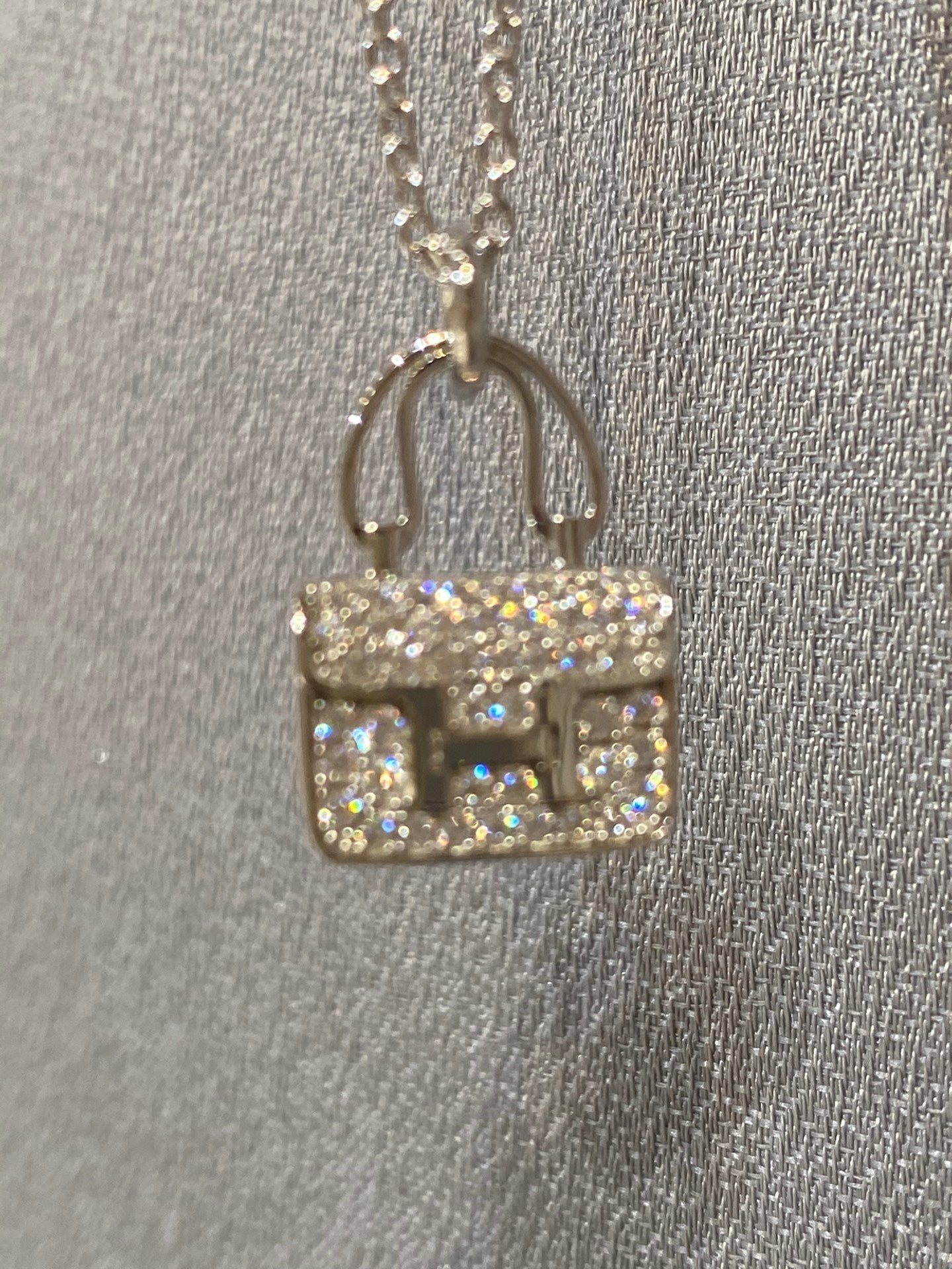 [Liorra]CONSTANCE PEDANT DIAMOND NECKLACE